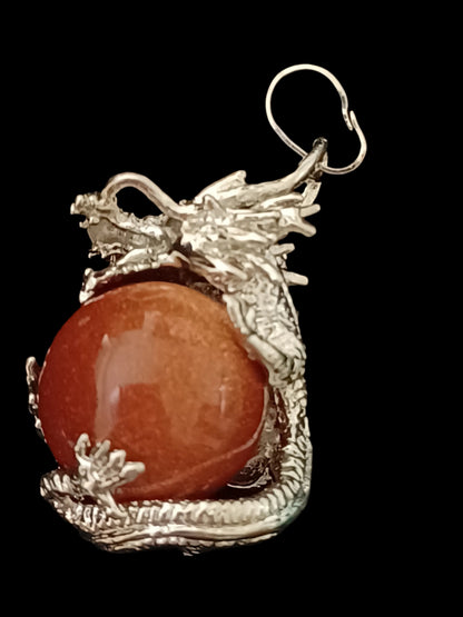 Dragon Natural Stone Pendant Necklaces