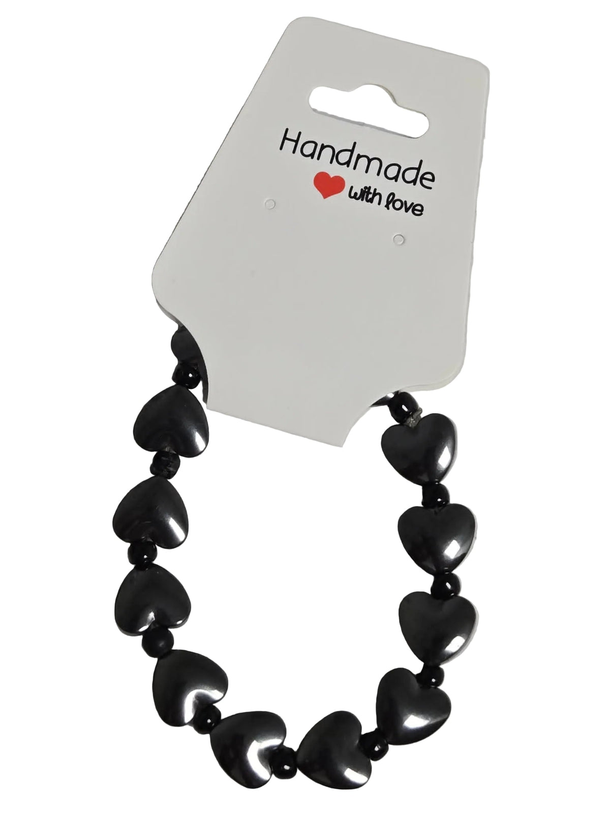 Hematite Hearts Bracelet